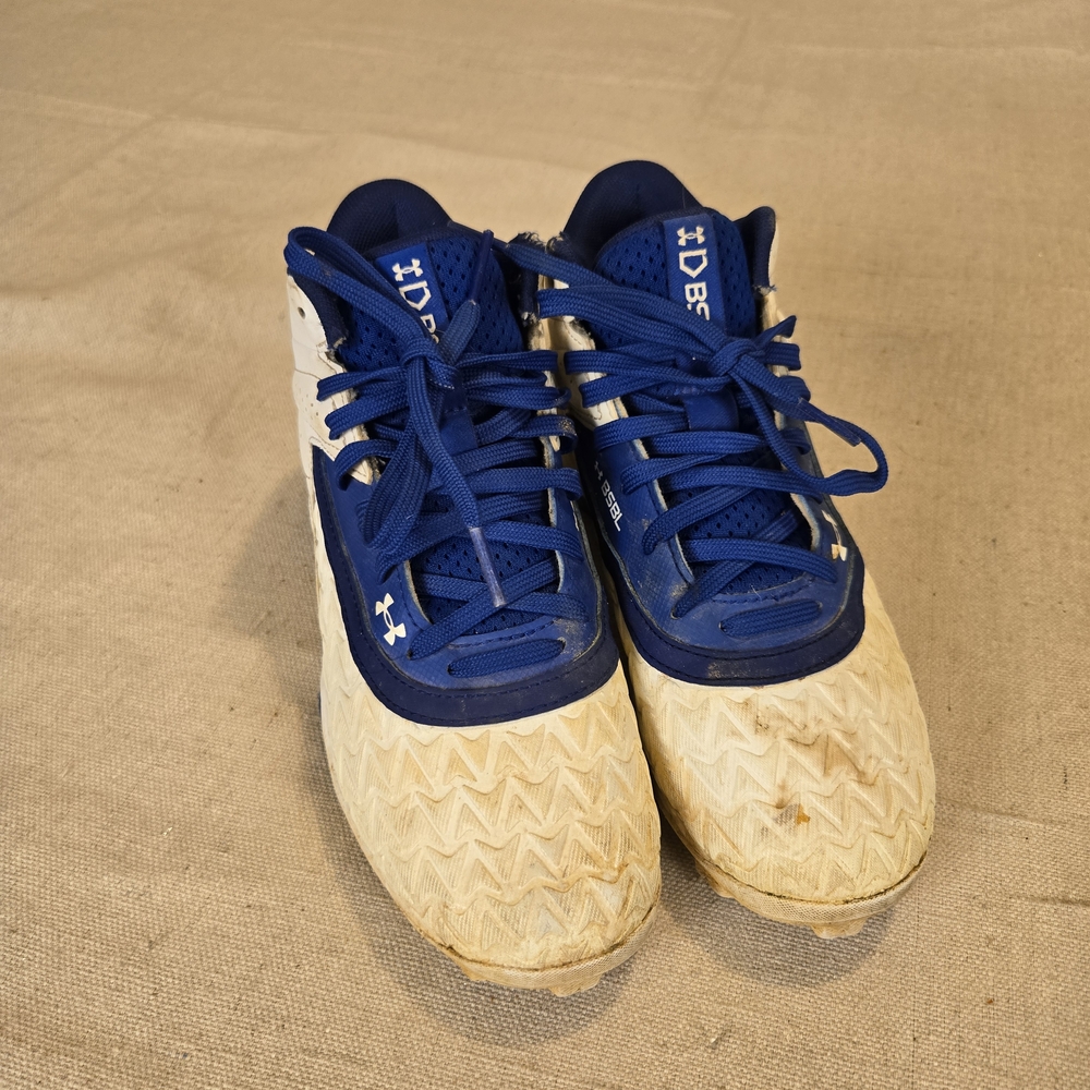 Under Armour Youth Baseball Cleats Size 2.5Y Blue White